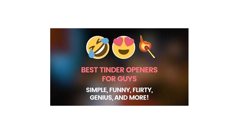 Best tinder openers for guys reddit