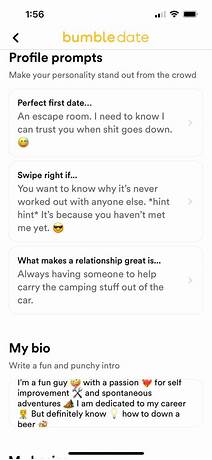 Bumble prompt examples