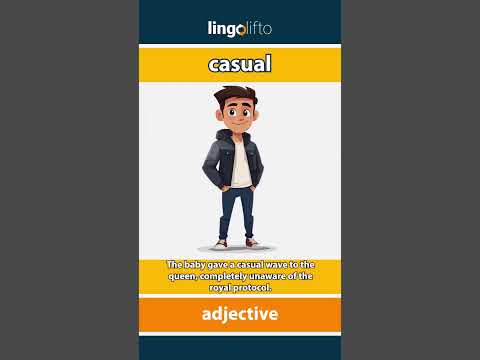 Casual meaning in english