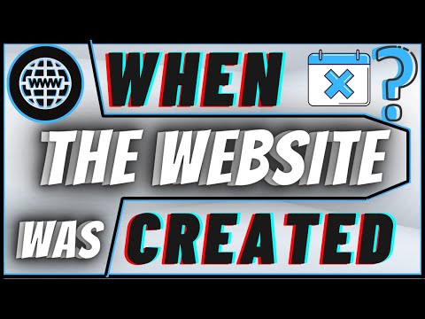 Check when website was created