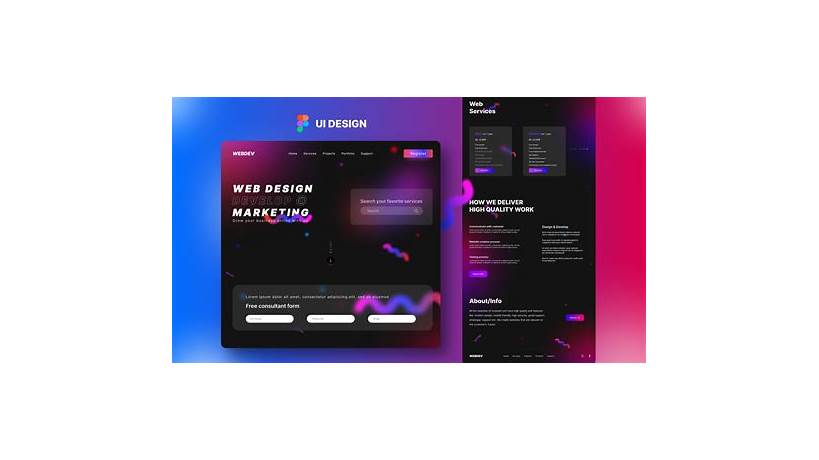 App to design web page