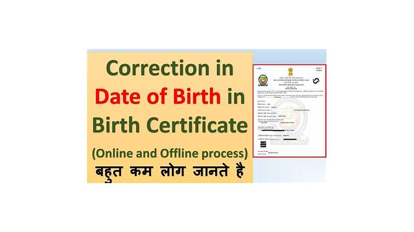 Birth certificate correction online bihar