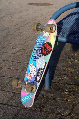 Can you put stickers on a skateboard